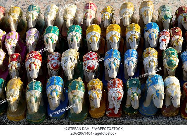 Elephant Sculptures on Cape Laem Promthep, Thailand