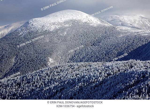 Appalachian Trail - Mount Eisenhower from Mount Pierce in the White Mountains, New Hampshire USA