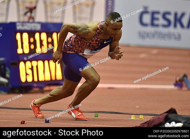 Dan Bramble (GBR) competes in the Men long jump during Czech Indoor Gala 2020 annual indoor track and field competition, on February 5, 2020, in Ostrava