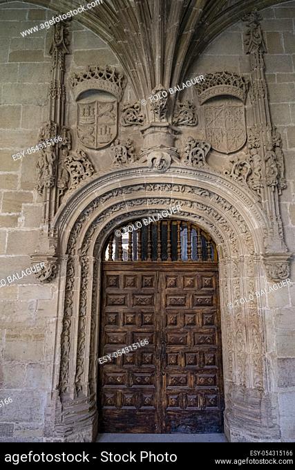 puerta de los Reyes, Monasterio de Santa María La Real, Nájera, La Rioja, Spain