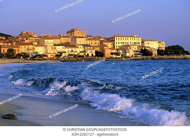 Ile-Rousse, coastal town of Balagne region, Haute-Corse department, Northern Corsica, France, Europe