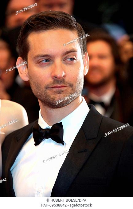Actor Tobey Maguire attends the premiere of ""The Great Gatsby"" during the 66th International Cannes Film Festival at Palais des Festivals in Cannes, France