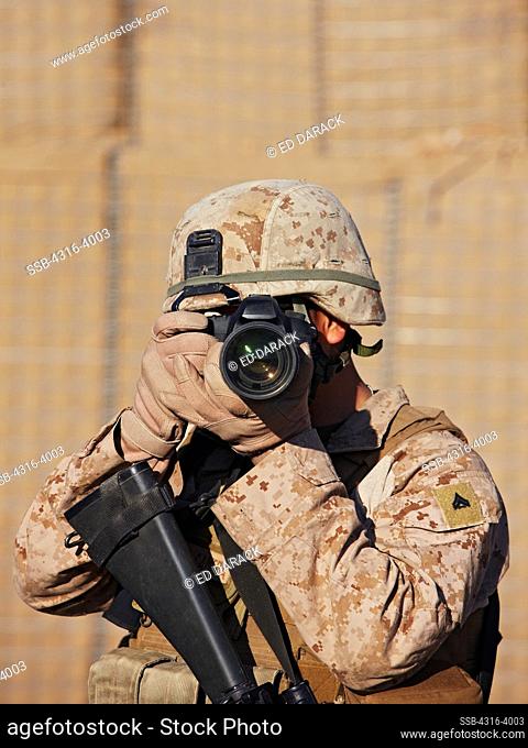 A U.S. Marine Combat Cameraman in Afghanistan's Helmand Province