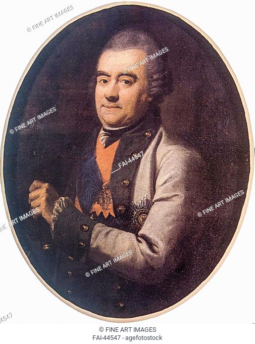 Portrait of Admiral Grigory Andreyevich Spiridov (1713-1790) by Anonymous /Colour Lithography/Russia/State Open-air Museum Ryazan Kremlin