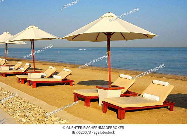 Sunshades on the beach