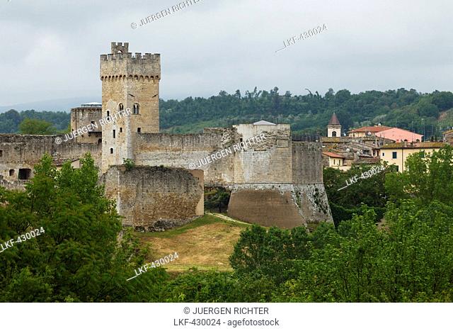 Castle, Castello di Staggia Senese in Staggia near Poggibonsi, Province of Siena, Tuscany, Italy, Europe