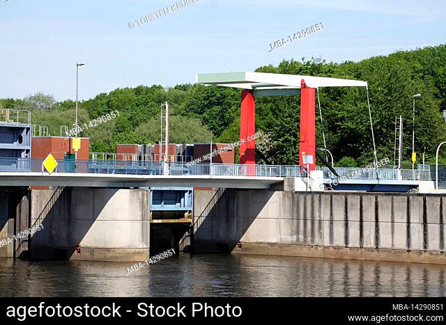 Lesum Barrage, Bremen North, Bremen, Germany, Europe