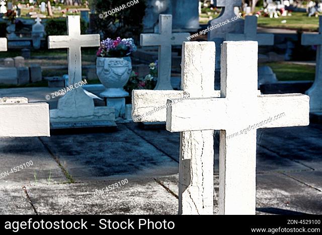 Grave Markers at San Carlos Cemetery