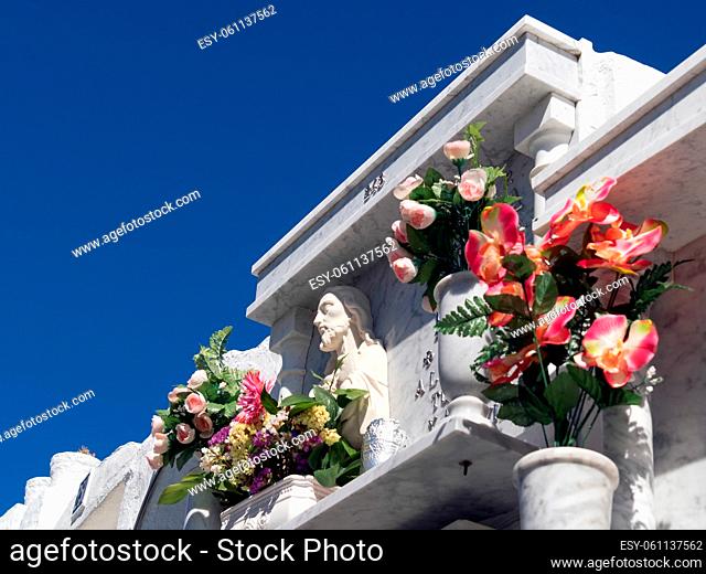 CASARES, ANDALUCIA/SPAIN - MAY 5 : View of the cemetery in Casares Spain on May 5, 2014