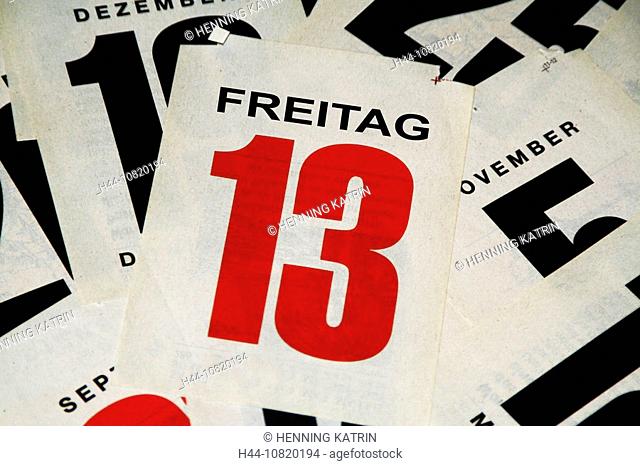 Friday, 13th 3-tenth, thirteen, superstition, superstitiously, believe, faith, misfortune, unhappy, unlucky, number, d