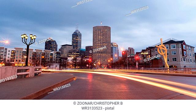 Indianapolis Indiana Capital City Marion County Downtown Skyline