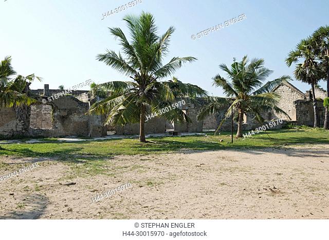 Sri Lanka, region of Mannar, Asia, Portuguese fort