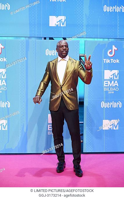 Terry Crews attends the 25th MTV EMAs 2018 held at Bilbao Exhibition Centre 'BEC' on November 4, 2018 in Madrid, Spain