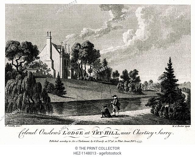 'Colonel Onslow's Lodge at Try-Hill, near Chertsey, Surry', 1777