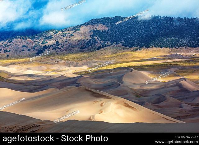 Autumn season in Great Sand Dunes National Park, Colorado, USA