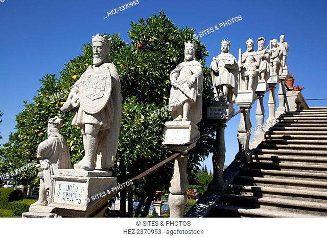 Stairs of the Kings, Garden of the Episcopal Palace, Castelo Branco, Portugal, 2009. The Baroque Garden of St John the Baptist formed part of a vast aesthetic...