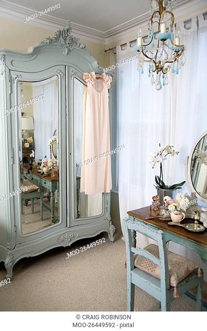 Dressing table in old-fashioned room