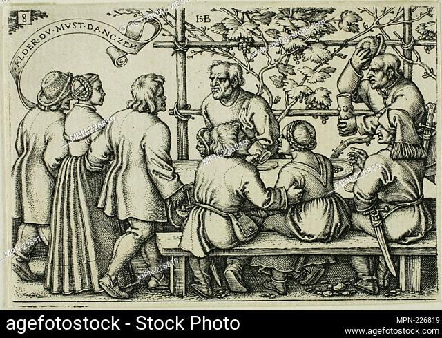 Peasants' Feast, plate 8 from the Peasants' Feast or the Twelve Months - 1546 - Sebald Beham German, 1500-1550 - Artist: Hans Sebald Beham, Origin: Germany