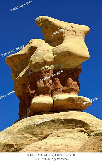 The Cow, Devil's Garden, eroded hoodoos and Entrada Sandstone rock formations, Goblins, Hole-In-The-Rock-Road, Grand Staircase-Escalante National Monument