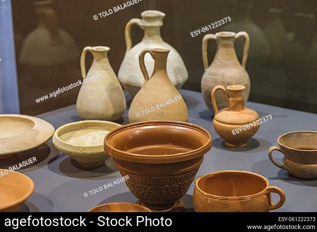 Monographic Museum of Pollentia, clay pots, Alcudia, Mallorca, Balearic Islands, Spain
