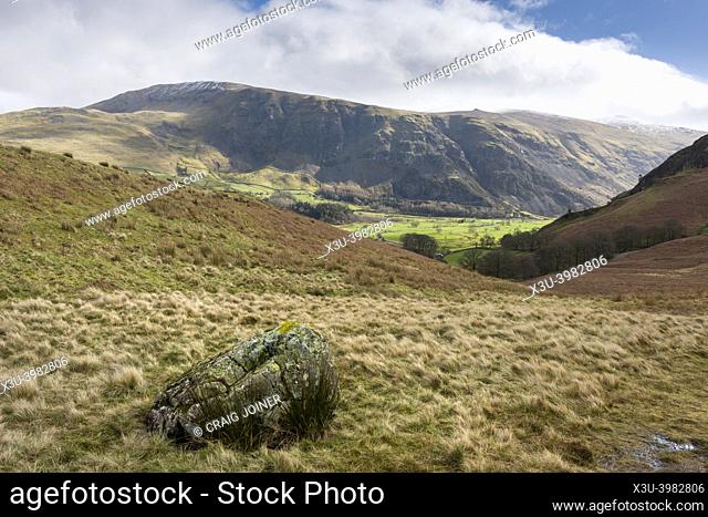 Clough Head above St Johns in the Vale from Low Rigg in the English Lake District National Park, Cumbria, England