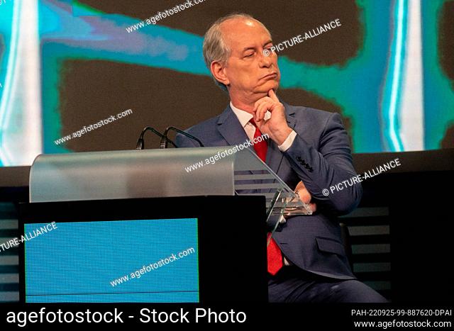 24 September 2022, Brazil, Sao Paulo: Ciro Gomes, presidential candidate from the Democratic Workers' Party (PDT) and former finance minister of Brazil
