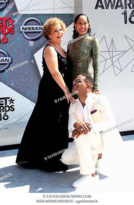 2016 BET Awards held at the Microsoft Theater - Arrivals Featuring: Debra L. Lee, Tracee Ellis Ross Where: Los Angeles, California