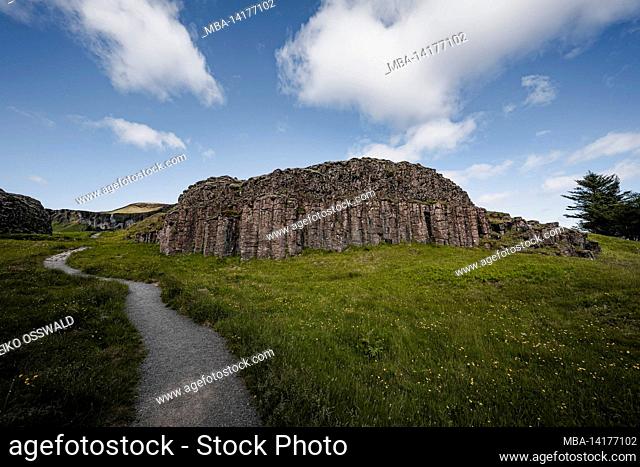Basalt columns, Dverghamrar, Iceland
