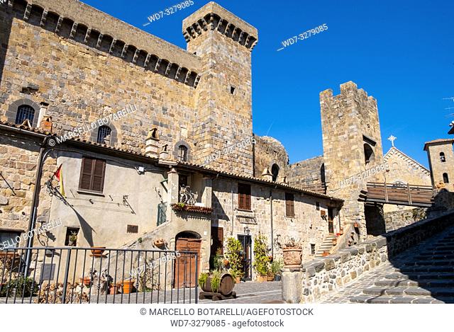 Rocca Monaldeschi della Cervara, castle in Bolsena, near Bolsena lake, Lazio, Italy
