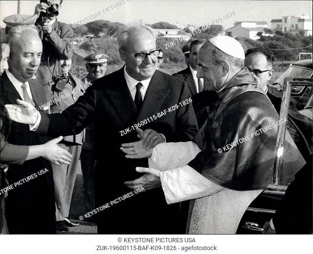 1971 - Pope Paul VI visited today the 'Giuseppina Saragat Foundation' at Anzio, Near Rome. This is an Educational Establishment for the assistance and...