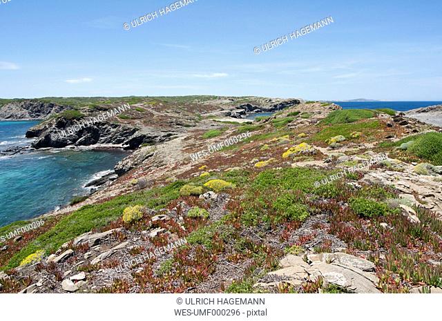 Spain, Balears, Menorca, View of island