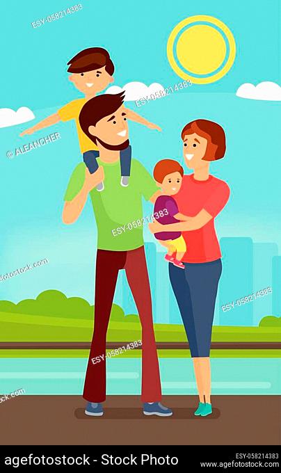 Father and son cartoon Stock Photos and Images | agefotostock