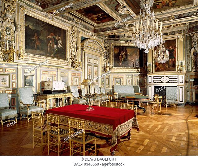 France - Ile de France - Fontainebleau Castle (World Heritage Site 'UNESCO, 1981). The salon Louis XIII