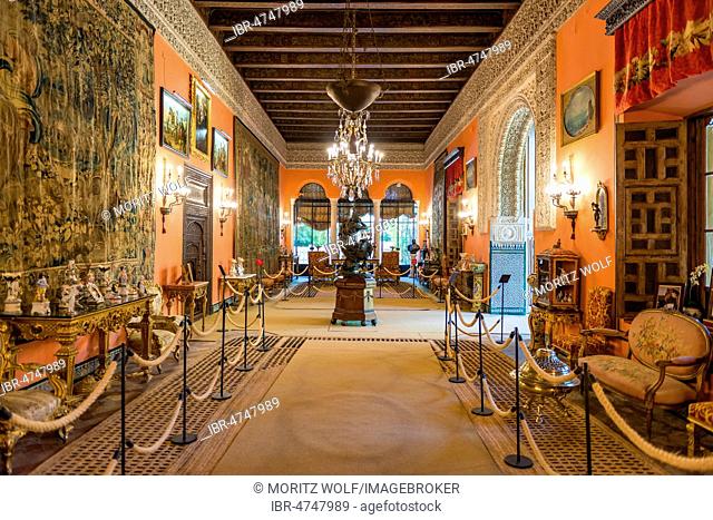Ballroom, Interior, Palace, Andalusian Nobility Palace, Palacio de las Dueñas, Sevilla, Andalusia, Spain