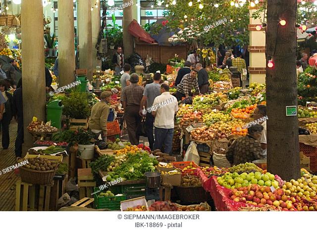 Market hall Mercado dos Lavradores in Funchal - Madeira