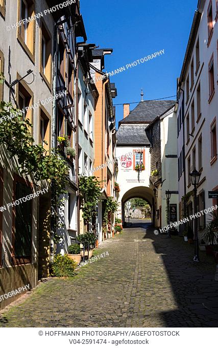 Picturesque timbered houses in the beautiful village of Bernkastel-Kues, Rhineland-Palatinate, Germany, Europe