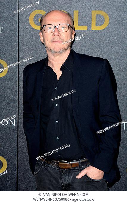 World Premiere Of ""Gold"" at AMC Loews Lincoln Square - Red Carpet Arrivals Featuring: Paul Haggis Where: New York, New York