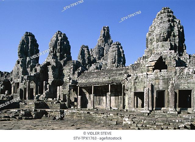 Angkor thom, Bayon, Cambodia, Asia, Heritage, Holiday, Landmark, Siem reap, Temple, Tourism, Towers, Travel, Unesco, Vacation, W