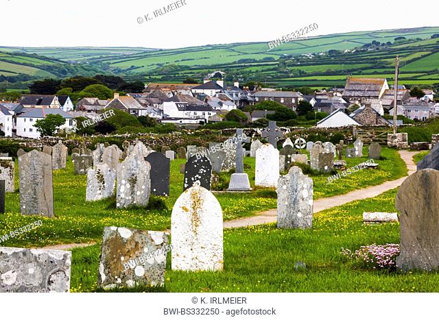 old cemetery of Tintagel, United Kingdom, Cornwall, Tintagel