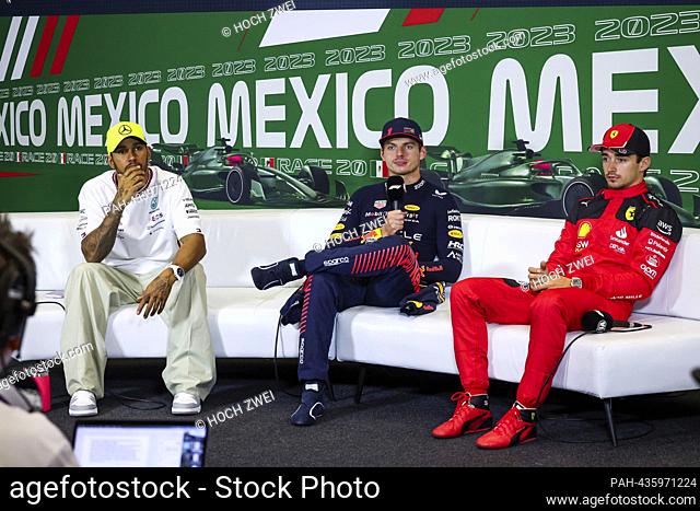 #44 Lewis Hamilton (GBR, Mercedes-AMG Petronas F1 Team), #1 Max Verstappen (NLD, Oracle Red Bull Racing), #16 Charles Leclerc (MCO, Scuderia Ferrari)