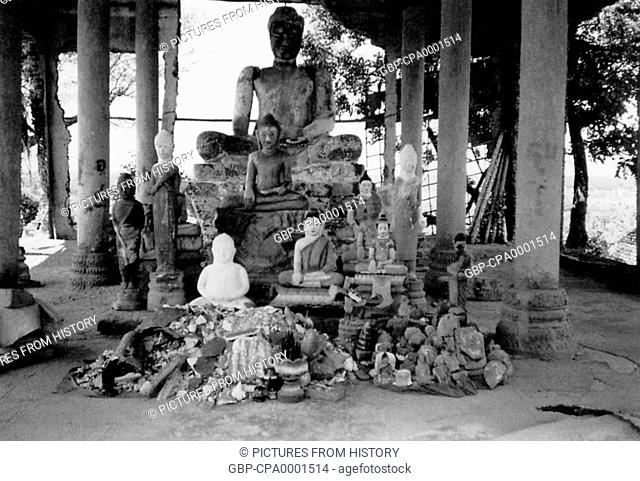 Cambodia: Khmer Rouge Aftermath: Temple destroyed during the Khmer Rouge period (1975-1979)