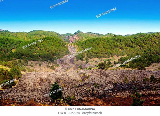 Barranco de las Angustias lava river La Palma