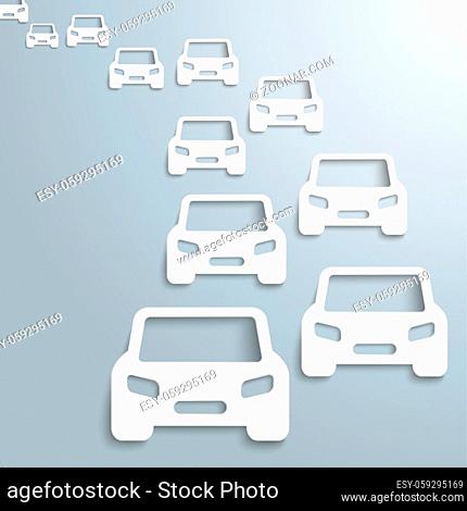 Cover with cars on the gray background. Eps 10 vector file