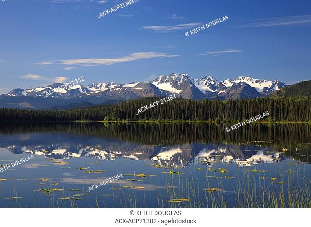 Torkelson Lake and Babine Mountains from Torkelson Lake Recreation Site, British Columbia
