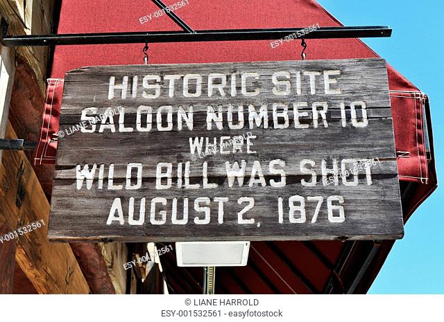 Deadwood Saloon 10 sign