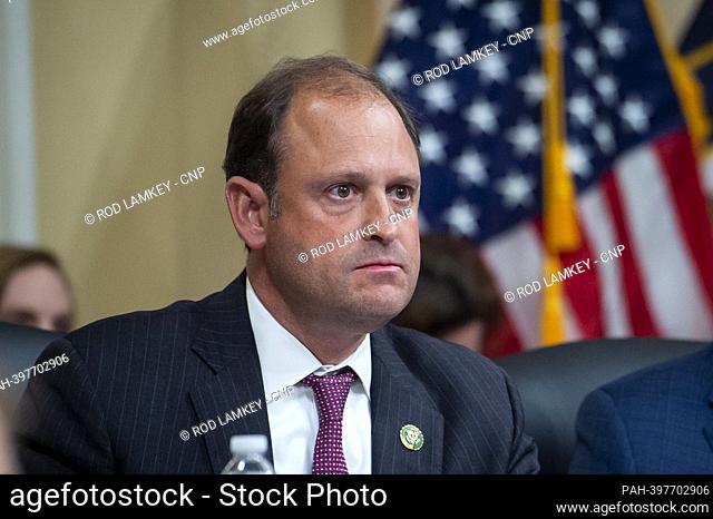 United States Representative Andy Barr (Republican of Kentucky) listens to the witnesses during the United States House Select Committee on the Strategic...