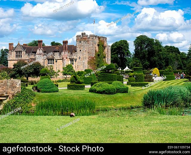 View of Hever Castle on a Sunny Summer Day