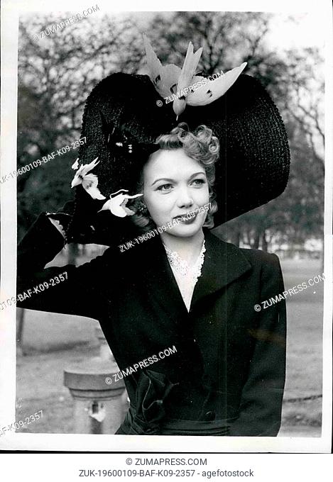 1960 - One Swallow Does Not Make A Summer! - But It Helps the Hat!! The Viscountess with Her New Hat Style.. Even though the old saying implies that One Swallow...