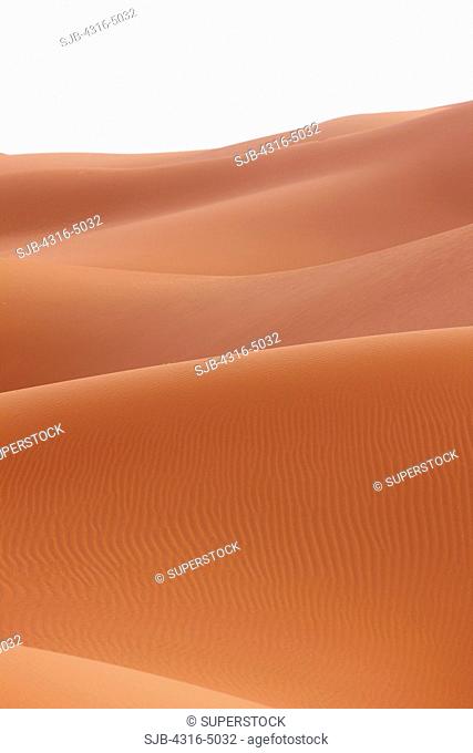 Dune forms, interior Sahara Desert, Morocco