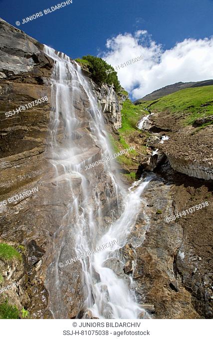 Fensterbach waterfall at Hohe Tauern National Park, Carinthia, Austria